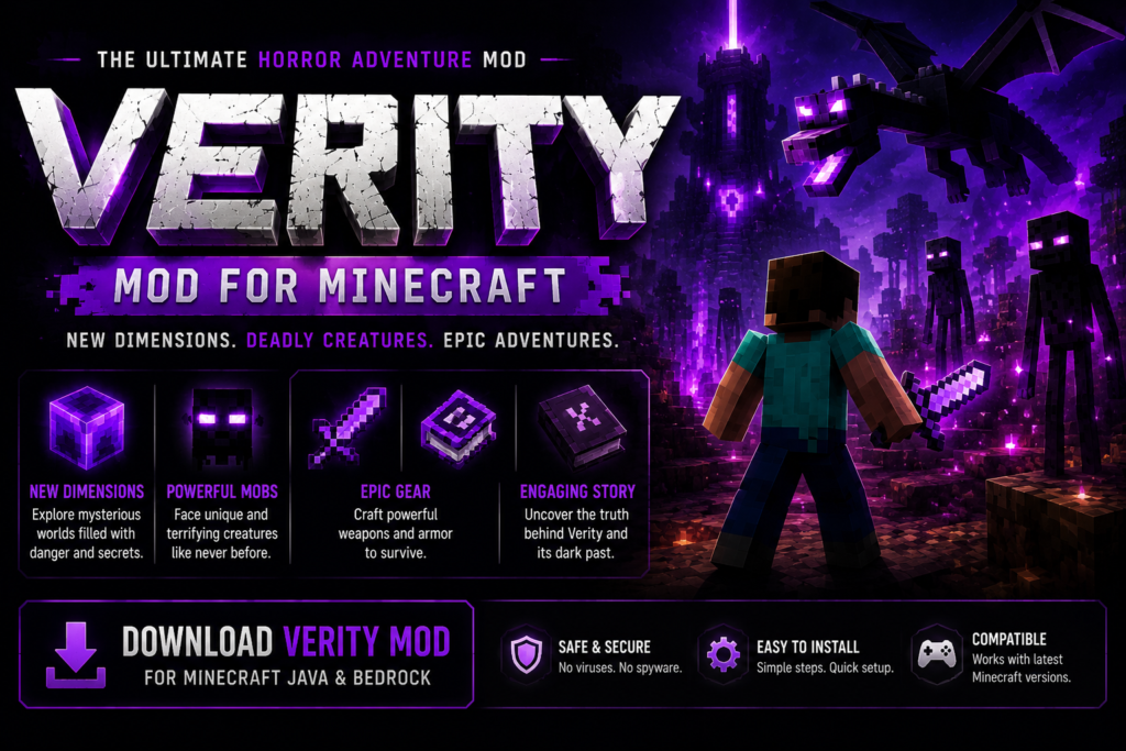 verity mod Minecraft banner image