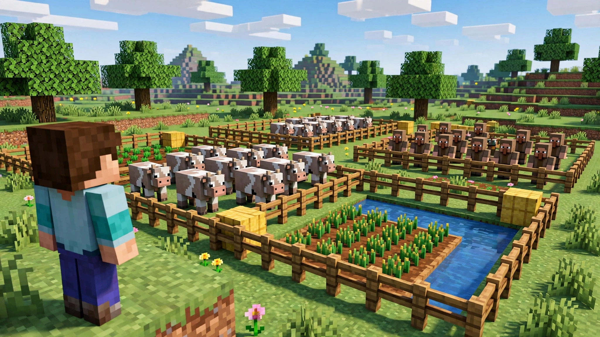 Entity Culling mod download showing a crowded Minecraft mob farm running smoothly