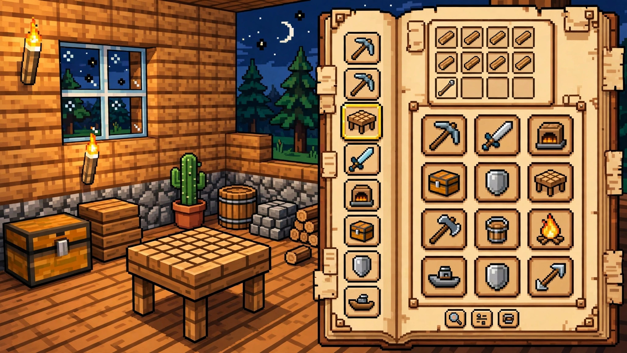 JEI Mod download for Minecraft 26.3 showing the item list and recipe search panel in the inventory